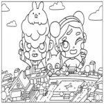 Avatar World Coloring Pages